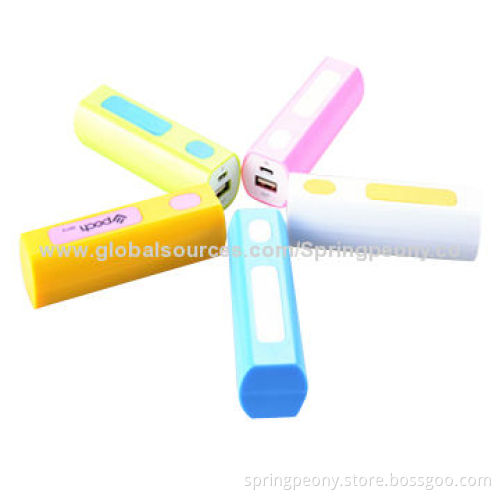 2,600mAh Power Banks, as Promotional Gifts, Customized Logos Available